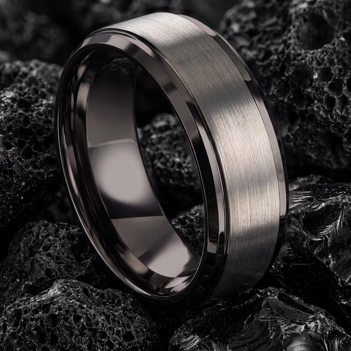 Tungsten Wedding Band,Mens Wedding Band Tungsten,Womens Wedding Bands,Unisex Wedding Ring,Male Wedding Band Gunmetal 6mm,Silver Wedding Ring