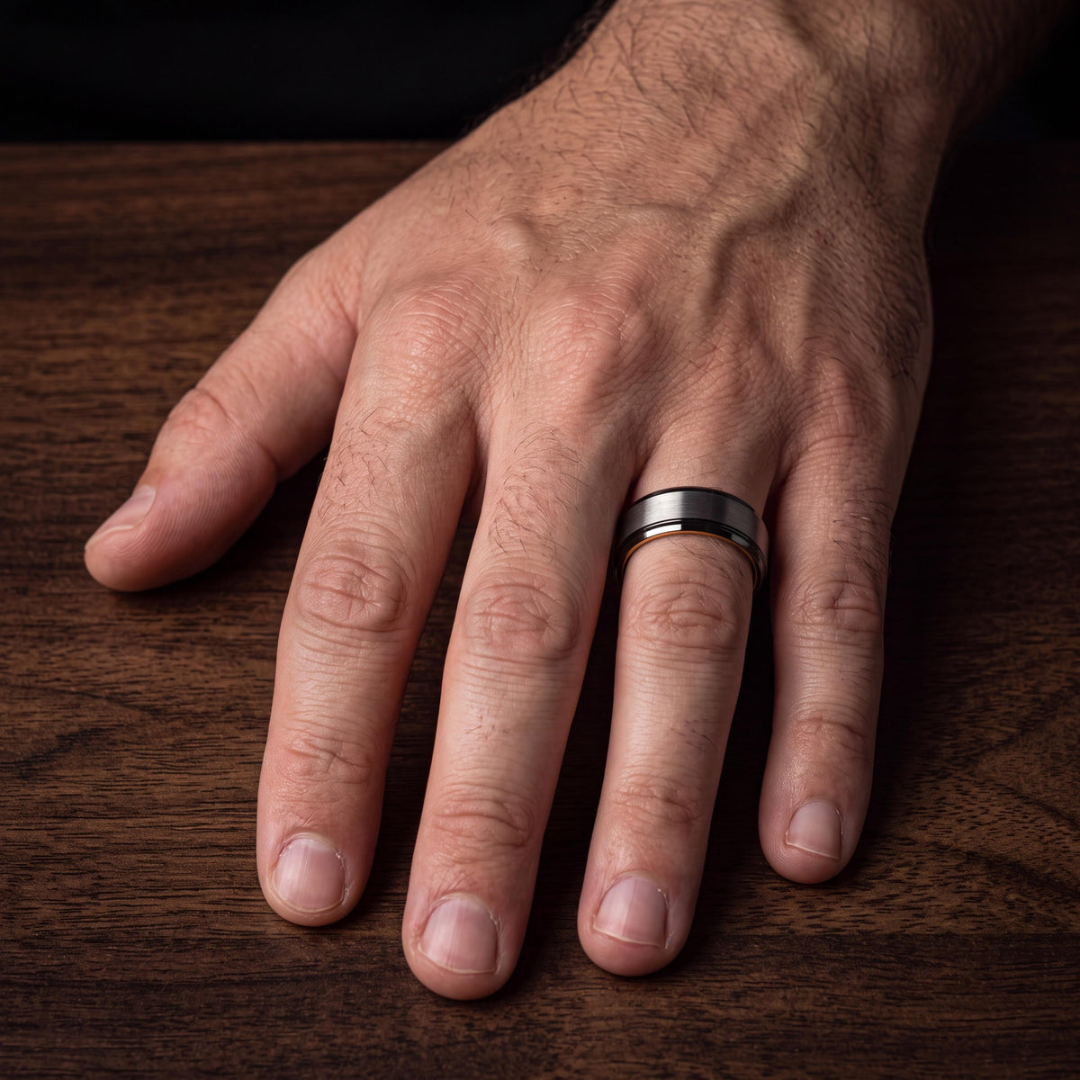 Wedding Bands,Tungsten Wedding Band,Couples Wedding Bands,Man Wedding Bands,Male Wedding Band Gunmetal 8mm,Dainty Gold Ring,Silver Ring Band