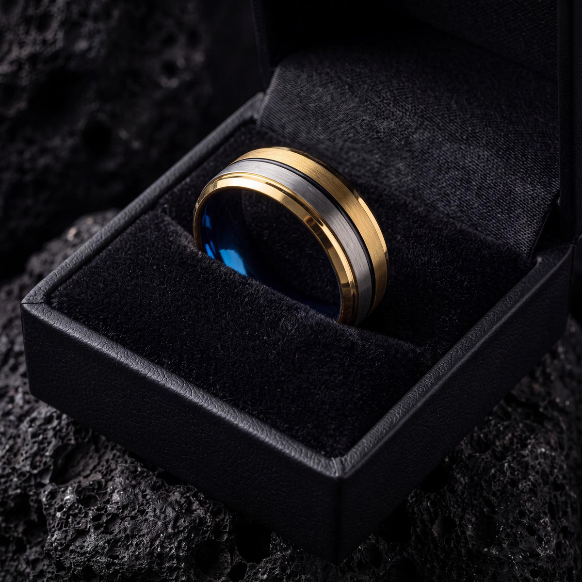 Tungsten Wedding Band,Mens Wedding Band Tungsten,Wedding Rings,Wedding Band Ring,Gold Ring Set,Silver Wedding Band Women,Black Friday,Blue,1
