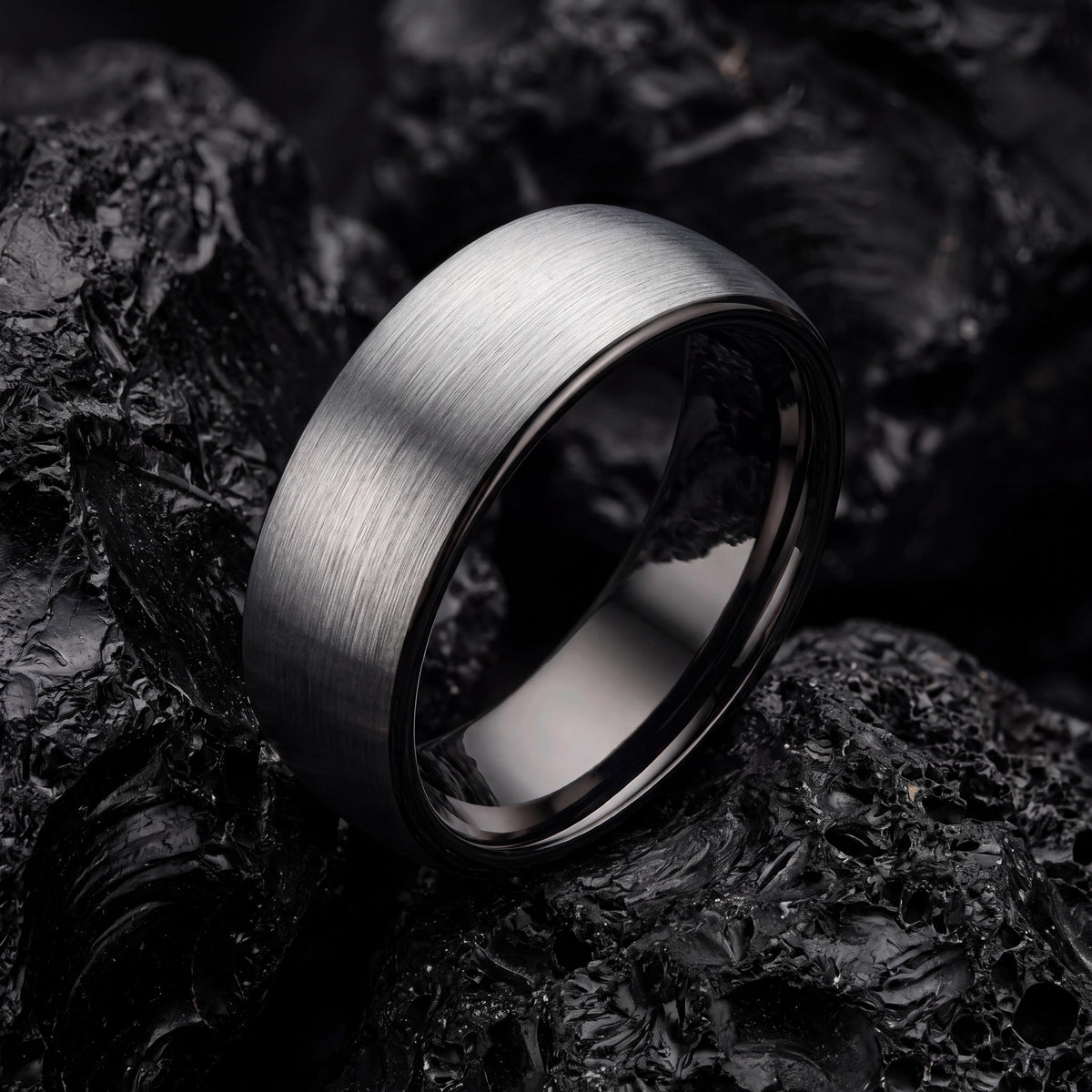 Wedding Ring,Mens Wedding Band Tungsten,Wedding Bands Set,Narrow Comfort Fit Wedding Band,Male Wedding Band Gunmetal 4Mm,Mens Silver Ring,10