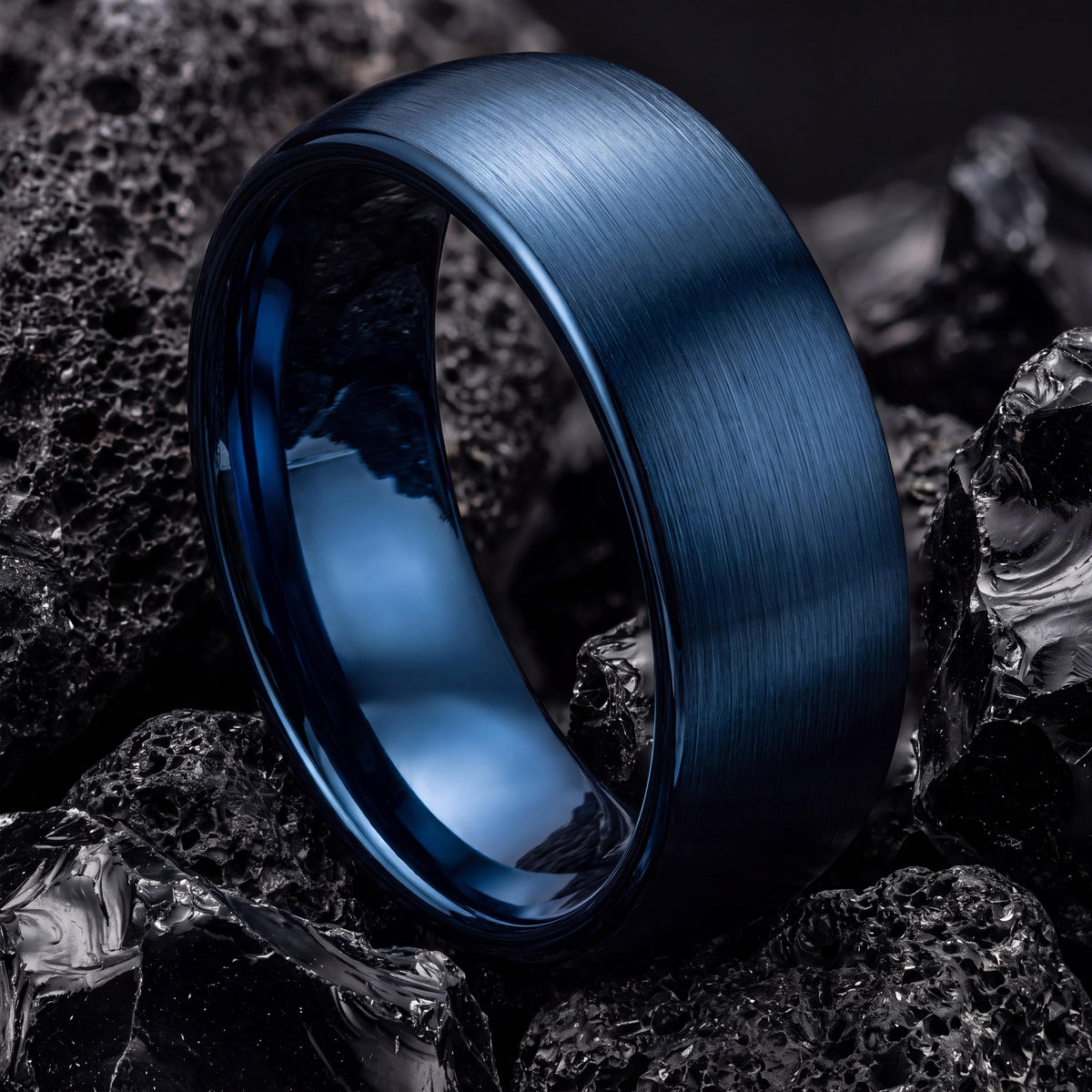 Tungsten Wedding Band,Mens Wedding Band Tungsten,Matching Wedding Bands His and Hers,Two Tone Wedding Band Set,Thin Blue Line,For,Gifts,Year