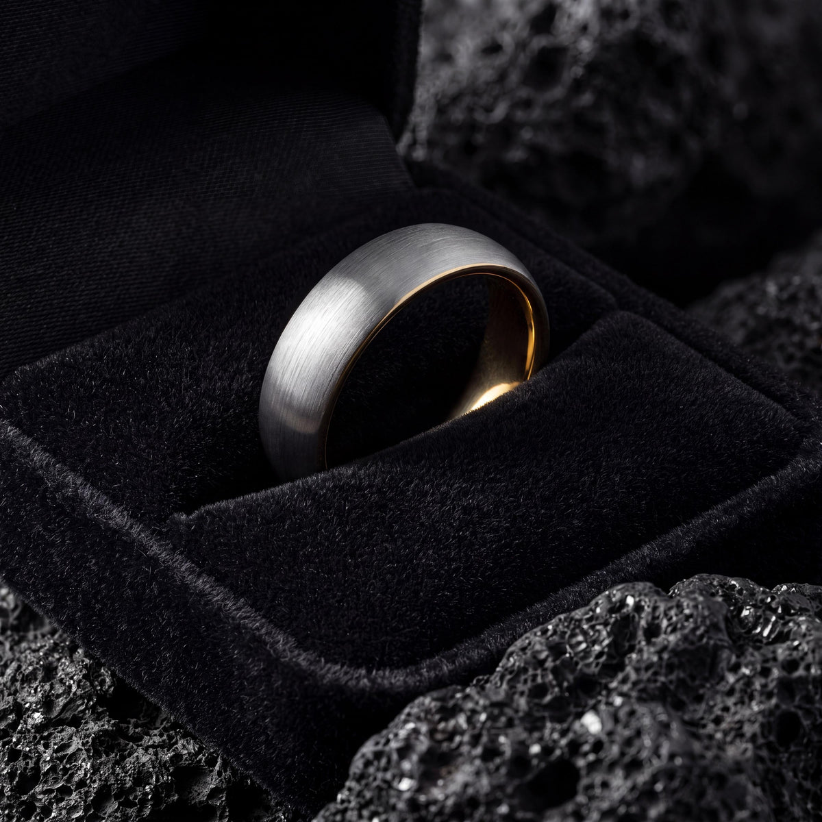 Silver Wedding Band For Women, Gold Tungsten Rings For Men, Personalized Gifts For Dad, Christmas Gifts For Him, 1 Year Anniversary Gifts