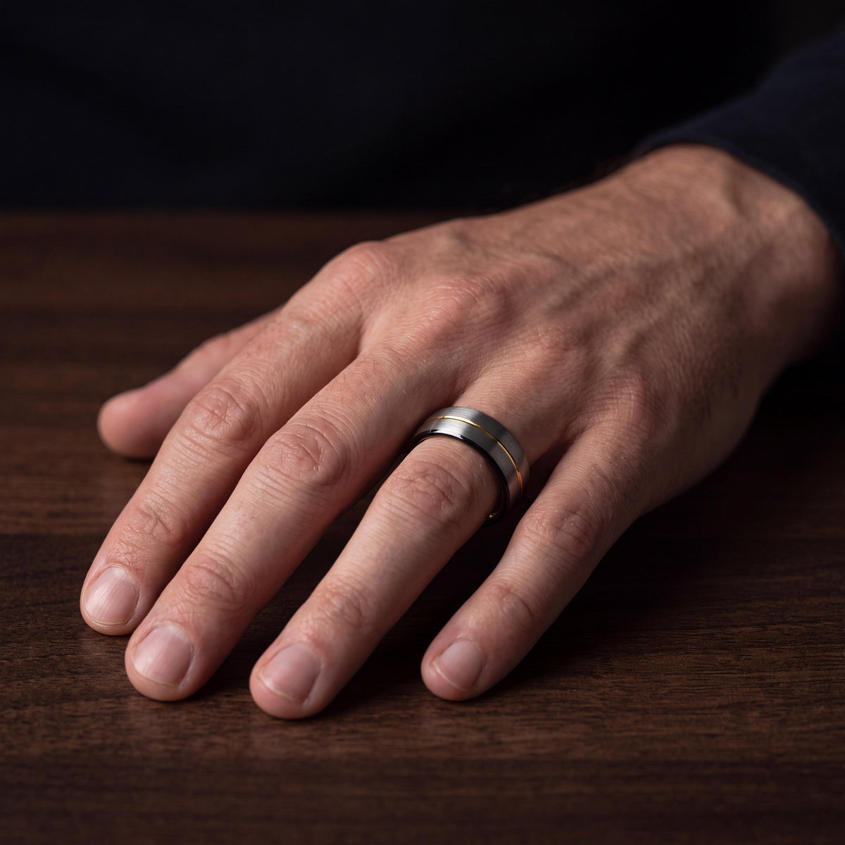 Mens Wedding Band Tungsten,Men Wedding Ring,Wedding Ring Women,Textured Gold Wedding Band Women,Silver Wedding Ring,Newly Wed Gifts Black,10