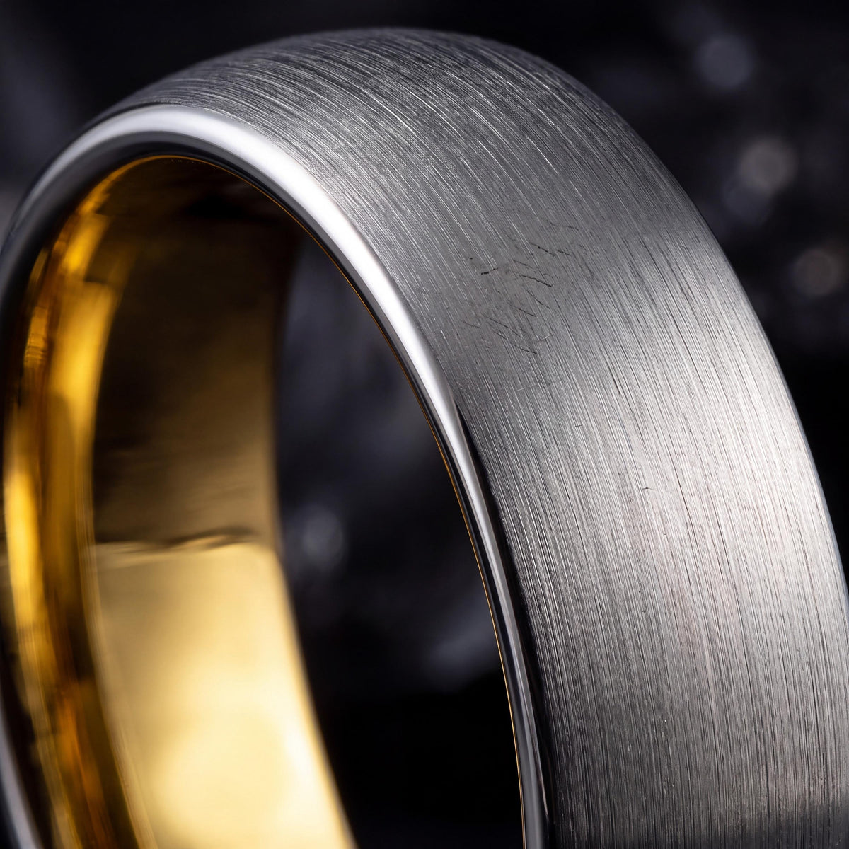 Wedding Ring,Tungsten Wedding Band,Wedding Band Women,Unisex Wedding Ring,Gold Ring Engraved,Mens Wedding Band Silver,Gold and Silver Ring,8