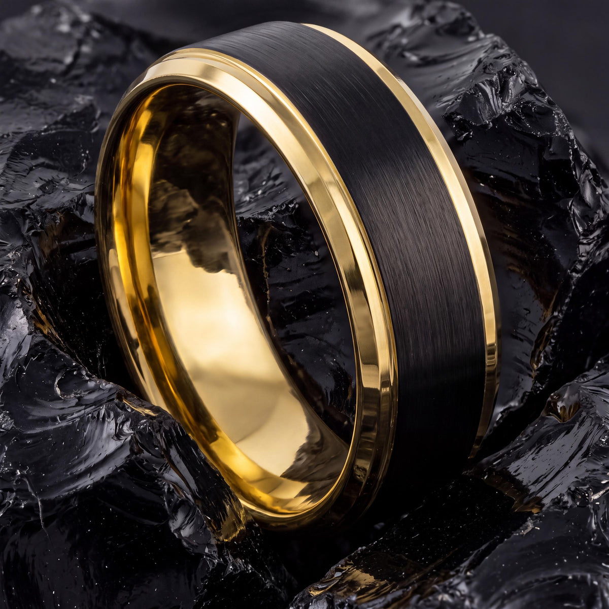 Tungsten Wedding Band,Mens Wedding Band Tungsten,Wedding Rings Women,Mens Wedding Band Engraved,Minimalist Jewelry Gold,Black Embellished,10