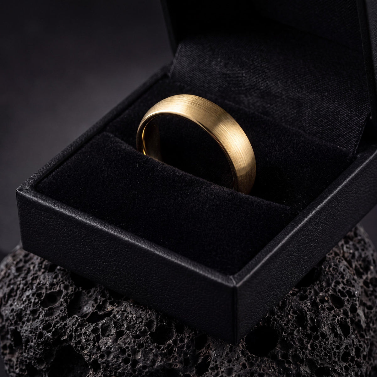 Mens Wedding Band,Mens Wedding Band Tungsten,Wedding Engagement Rings,Wedding Band Set His and Hers Unique,Matte Finish Wedding Band Gold,10