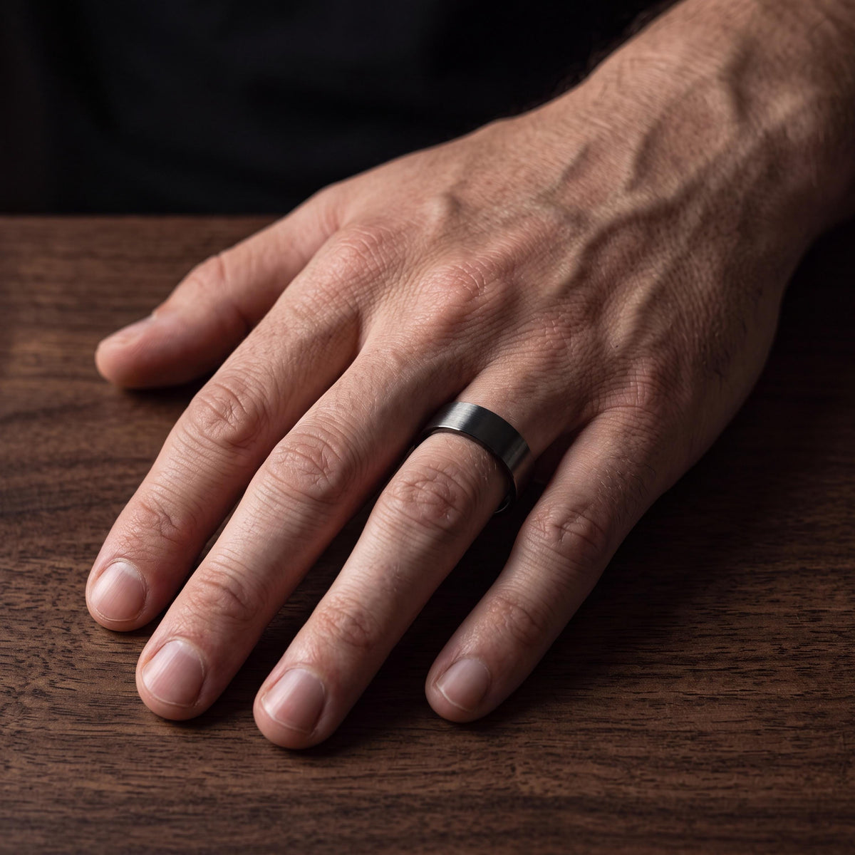 Wedding Bands,Mens Wedding Band Tungsten,Wedding Ring Set His and Hers,Wedding Band Set His and Hers Unique,Male Wedding Band Gunmetal 8mm,2
