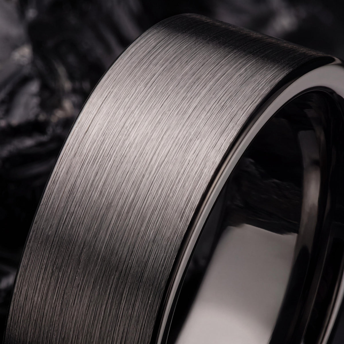 Wedding Bands,Mens Wedding Band Tungsten,Wedding Ring Set His and Hers,Wedding Band Set His and Hers Unique,Male Wedding Band Gunmetal 8mm,2