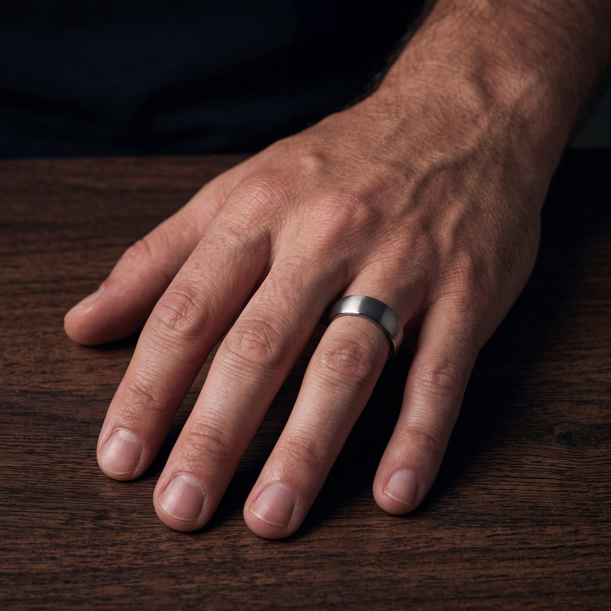 Mens Wedding Ring, Brushed Silver Tungsten Ring 4mm, Engagement Ring, Couple Promise Ring, Personalized Gifts for Her, Ring for Wife