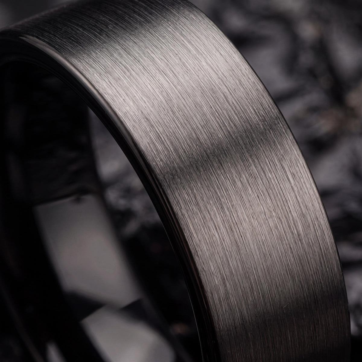 Tungsten Wedding Band,Mens Tungsten Wedding Band,Wedding Band Women,His and Her Wedding Bands,Male Wedding Band Gunmetal 8mm,Mens Ring Black