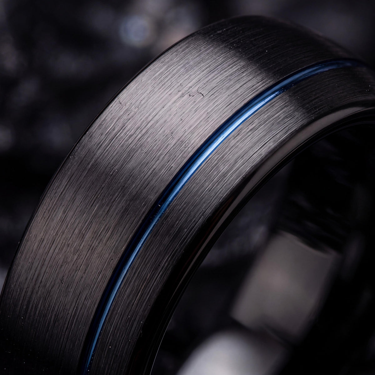 Tungsten Wedding Band,Mens Tungsten Wedding Band,Unique Wedding Bands,Womens Wedding Ring,Mens Wedding Band Black,Dainty Blue Ring Stackable