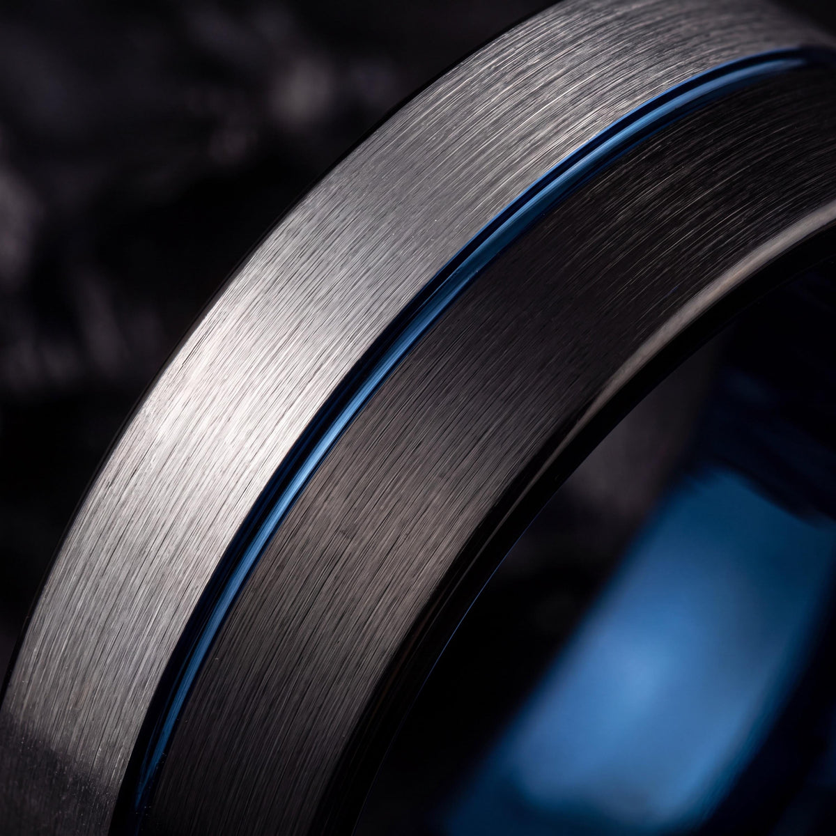 Wedding Bands,Tungsten Wedding Band,Wedding Band Set His and Hers,His and Hers Wedding Rings,Thick Silver Ring,Mens Black Rings,Blue Rings,8