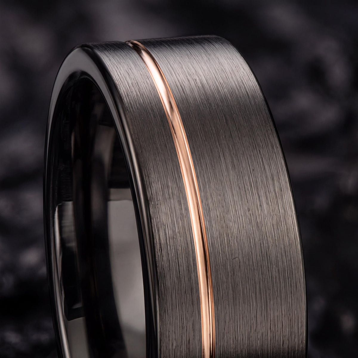 Tungsten Wedding Band,Tungsten Wedding Band,Unique Wedding Band,Thin Wedding Band,Gunmetal Men Wedding Band,Female Rose Gold Wedding Band,10