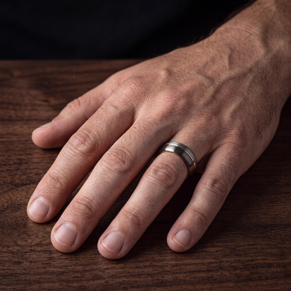 Wedding Bands,Mens Tungsten Wedding Band,Wedding Ring Set His and Hers,8Mm Wedding Band,Male Wedding Band Gunmetal 8mm,Silver Ring Mens,Rose