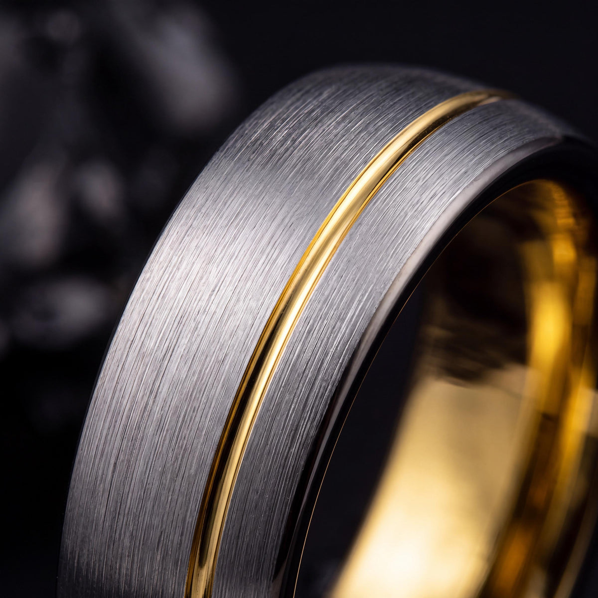 Mens Wedding Band Tungsten,Wedding Band Set,Womans Wedding Band Ring,Gunmetal Men Wedding Band,Gold Promise Ringg,Mens Gray Tungsten Ring,10