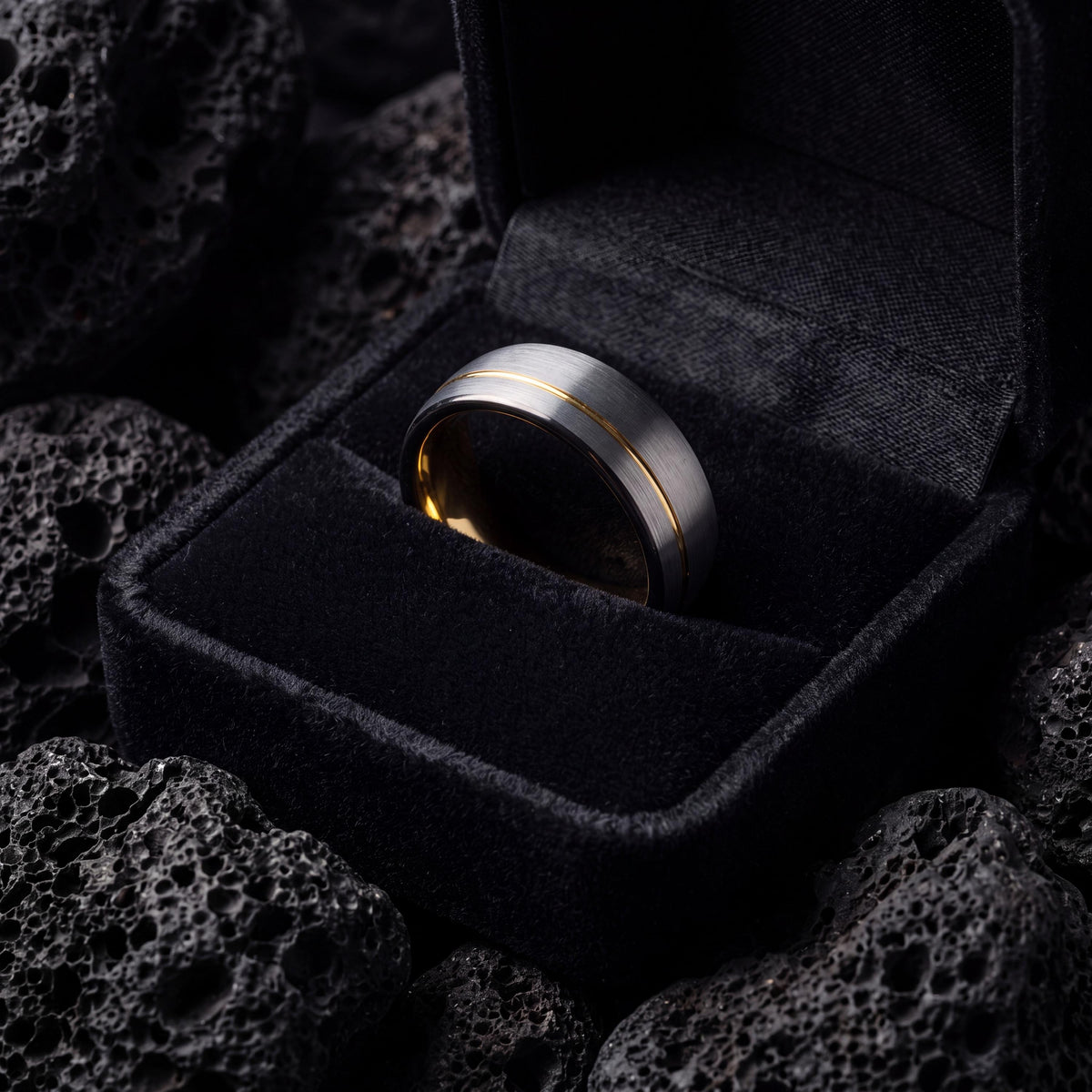 Mens Wedding Band Tungsten,Wedding Band Set,Womans Wedding Band Ring,Gunmetal Men Wedding Band,Gold Promise Ringg,Mens Gray Tungsten Ring,10