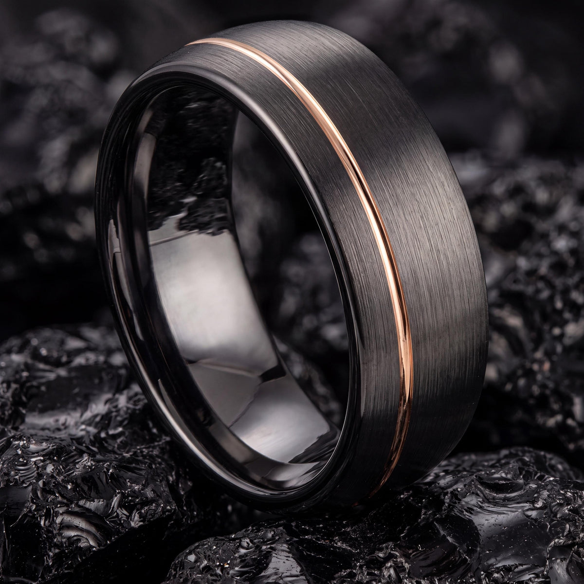 Wedding Band,Tungsten Wedding Band,Womens Wedding Bands,Wedding Bands Women Curved,Gunmetal Men Wedding Band,Rose Wedding Band,For,Gifts,Her