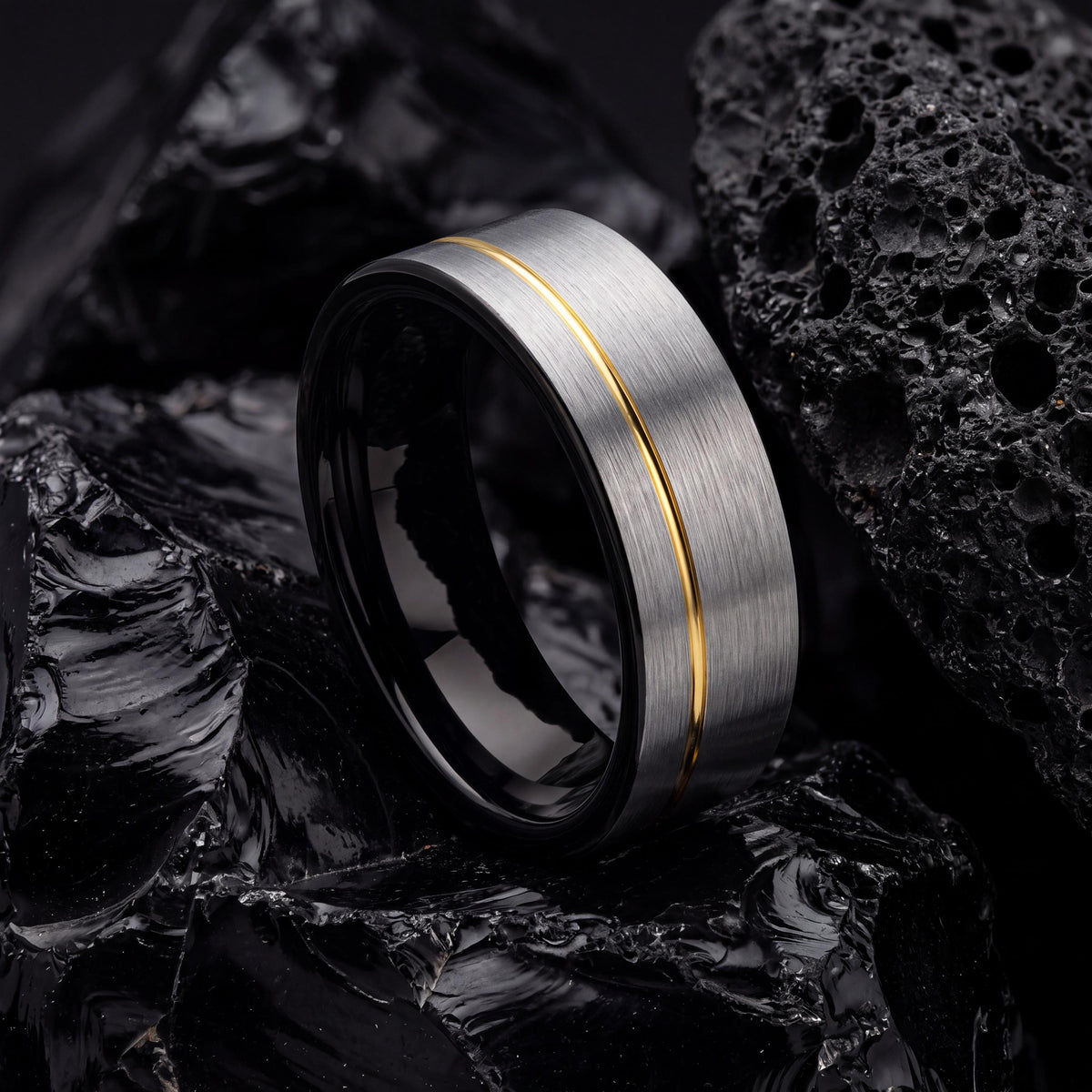Wedding Band,Mens Wedding Band Tungsten,Mens Wedding Rings,Wedding Band Women Thin,Gold Plated,Handmade Jewelry Rings Silver,Black Jewelry,1