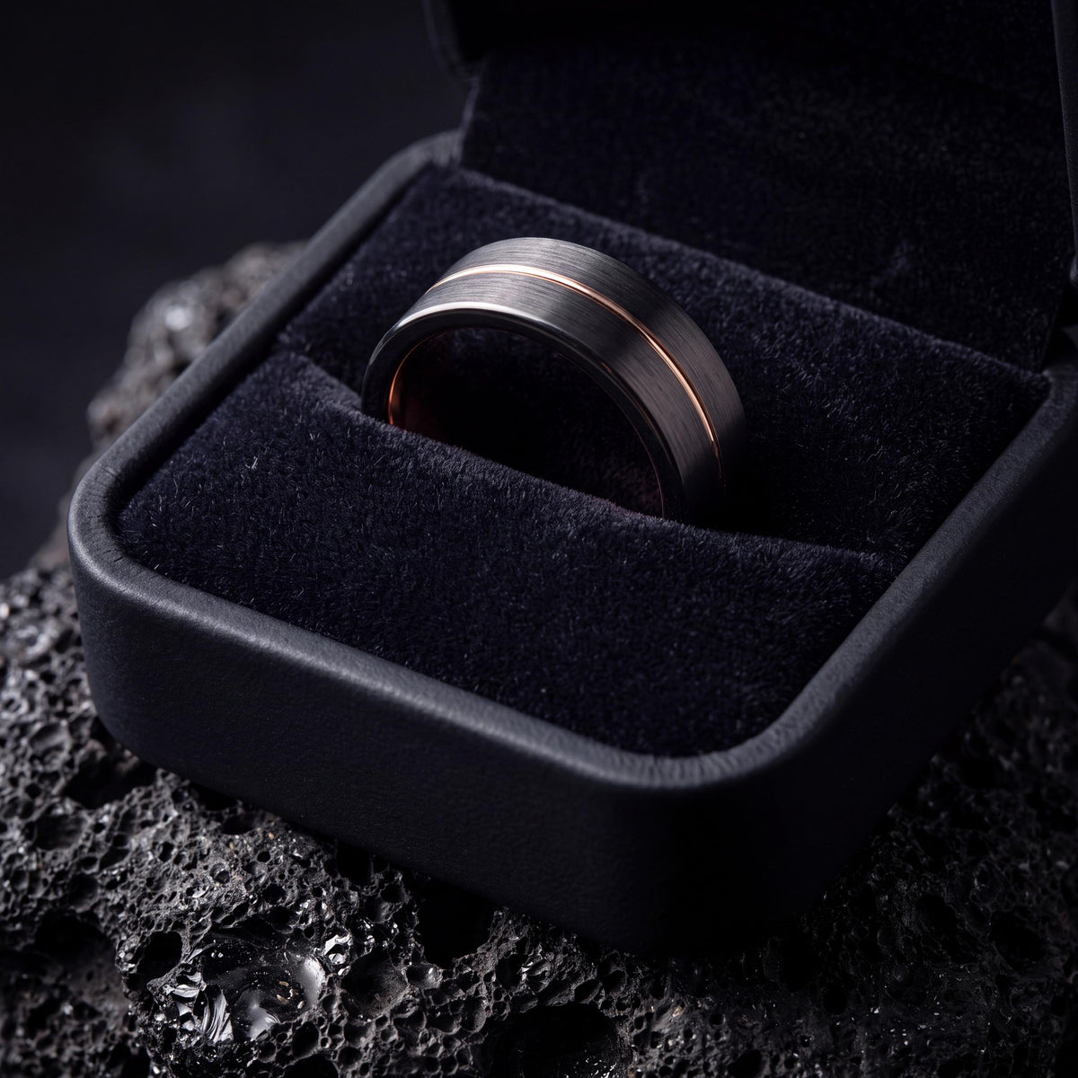 Wedding Band,Mens Tungsten Wedding Band,Wedding Bands Women,Male Wedding Band,Male Wedding Band Gunmetal 6mm,Female Rose Gold Wedding Band,8