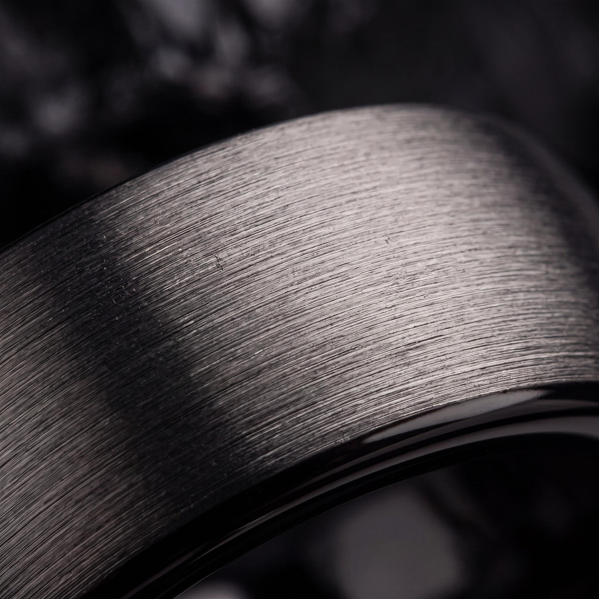 Wedding Band,Mens Tungsten Wedding Band,Matching Wedding Bands His and Hers,Female Wedding Ring,Male Wedding Band Gunmetal 6mm,Black Metal,8
