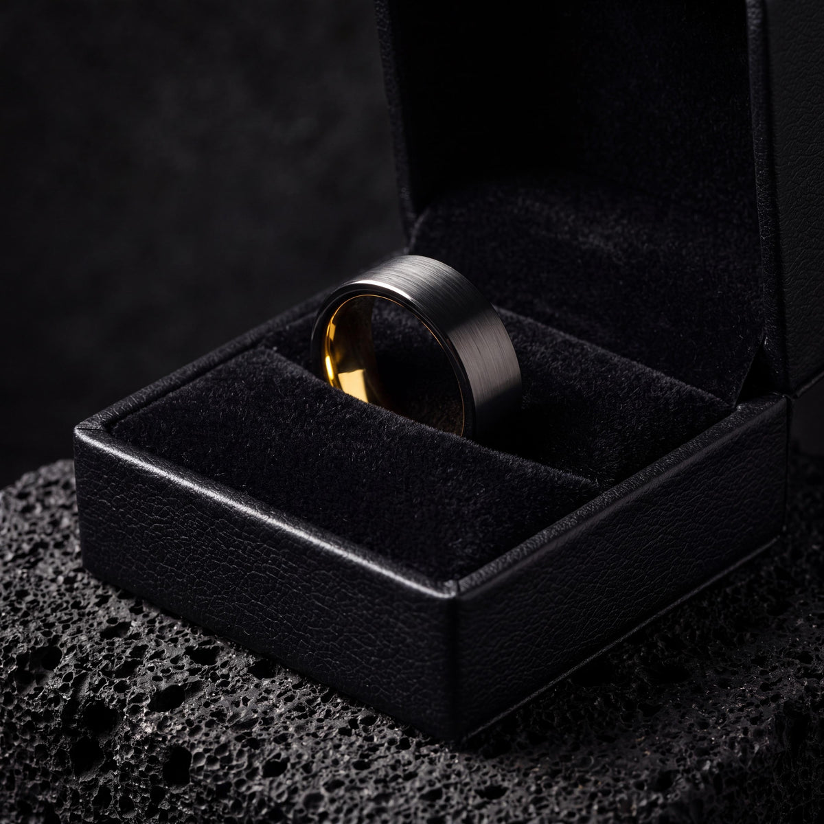Wedding Bands,Mens Wedding Band Tungsten,Wedding Band Set His and Hers,Wedding Band Tungsten Carbide,Gunmetal Men Wedding Band,Gold Band 18K