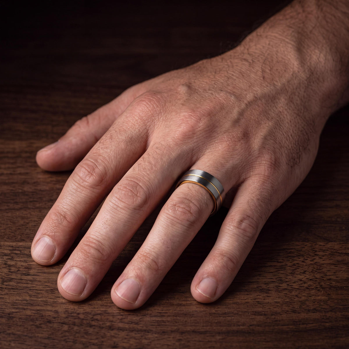 Tungsten Wedding Band,Mens Wedding Band Tungsten,Men Wedding Ring,Man Wedding Bands,Gold Stackable Rings,Wide Silver Ring,Mens Rings Black,8
