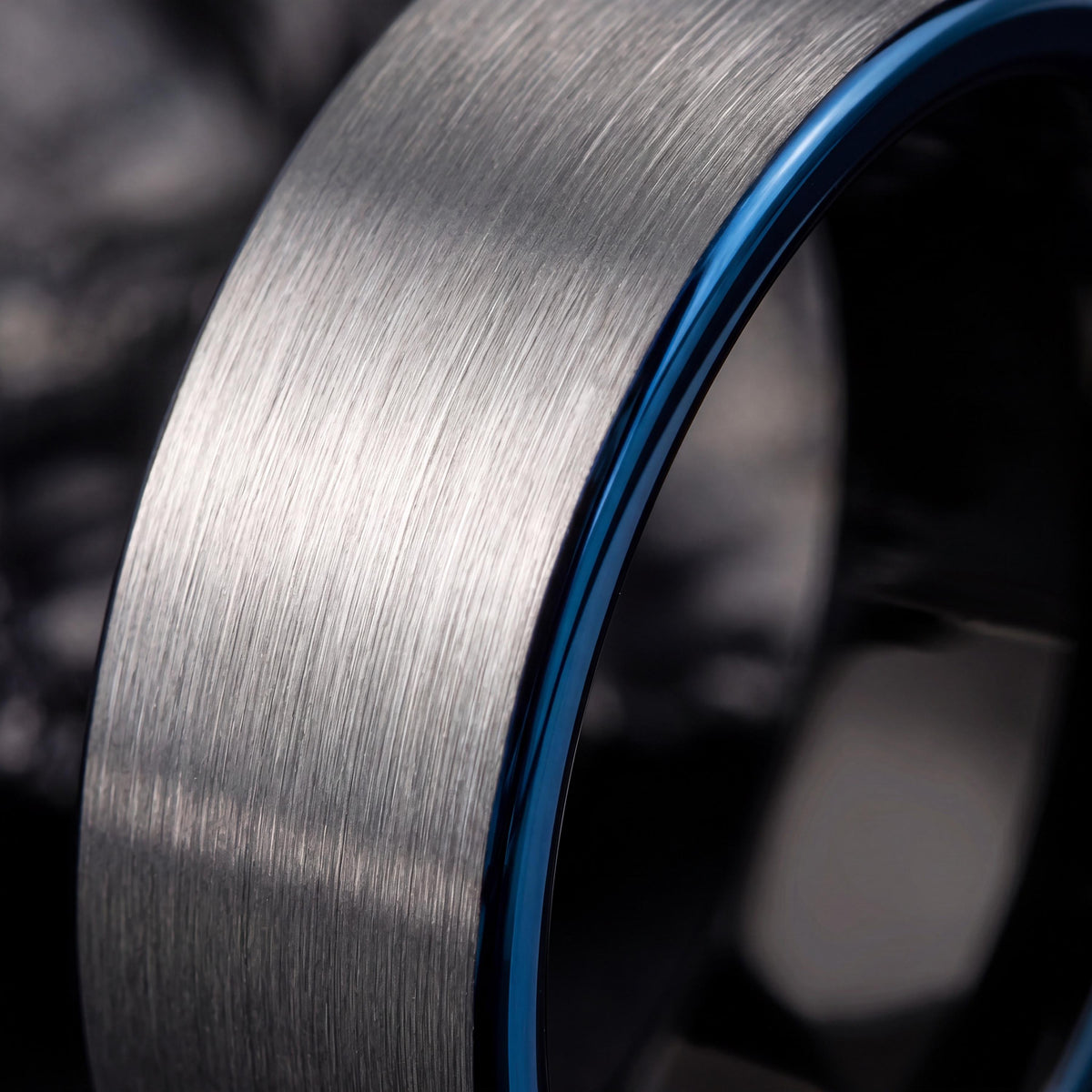 Wedding Band,Tungsten Wedding Band,Unique Mens Wedding Band,Wedding Ring Set Women,Silver Stacking Rings,Men Wedding Ring Black,Blue Ring,10