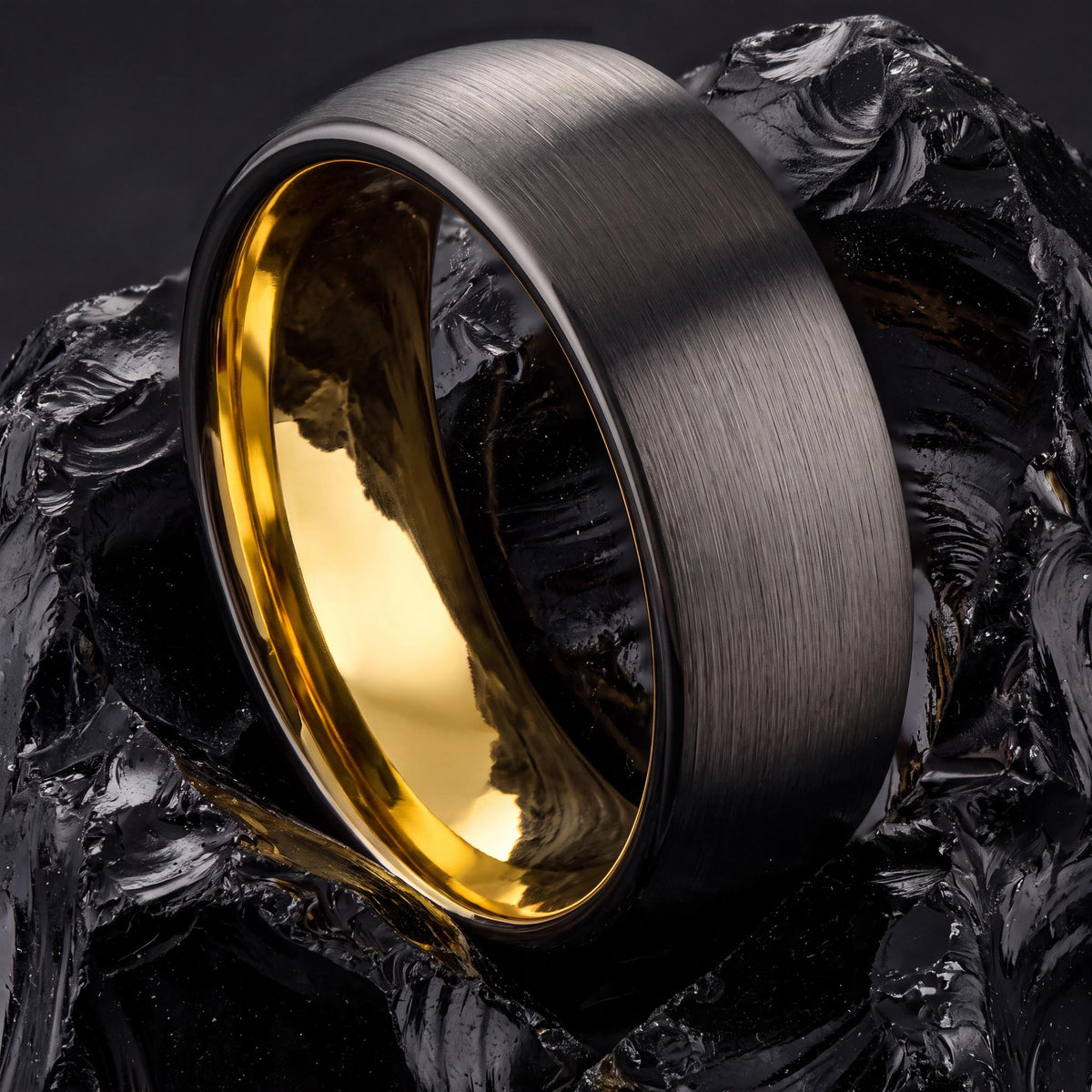 Wedding Band,Mens Tungsten Wedding Band,Men Wedding Band,60Th Wedding Anniversary Parents,Male Wedding Band Gunmetal 4Mm,Unique Gold Rings,1