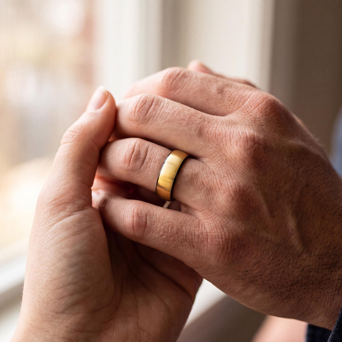 Wedding Band,Tungsten Wedding Band,Matching Wedding Bands His And Hers,Unisex Wedding Ring,Mens Gold Wedding Band Size 11,Mens Rings Black,1