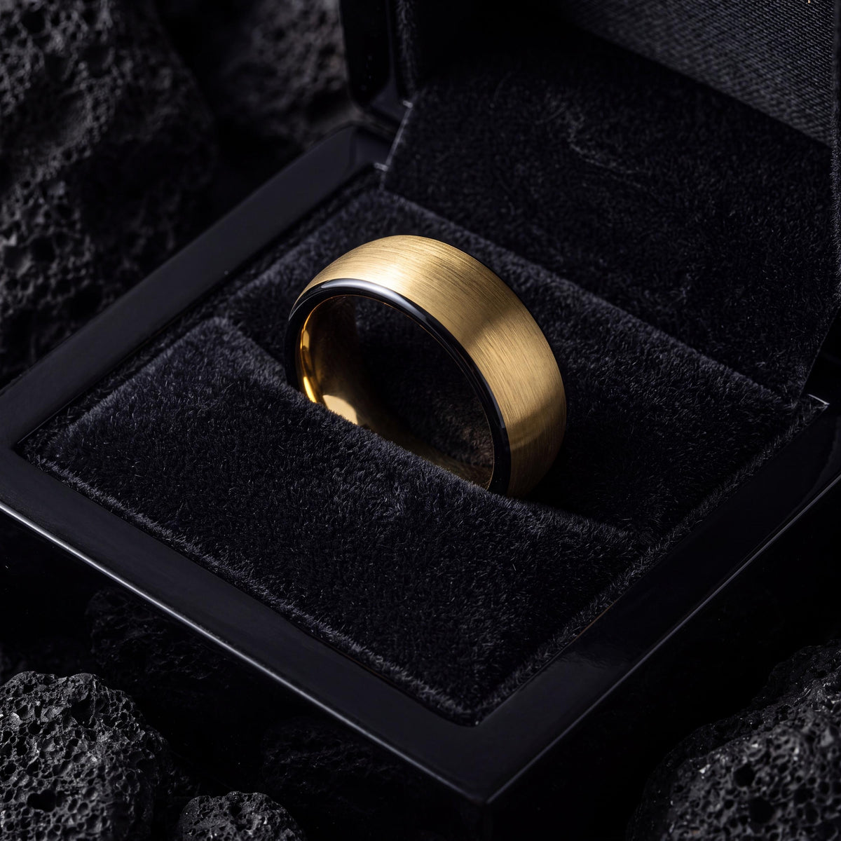 Wedding Band,Tungsten Wedding Band,Matching Wedding Bands His And Hers,Unisex Wedding Ring,Mens Gold Wedding Band Size 11,Mens Rings Black,1