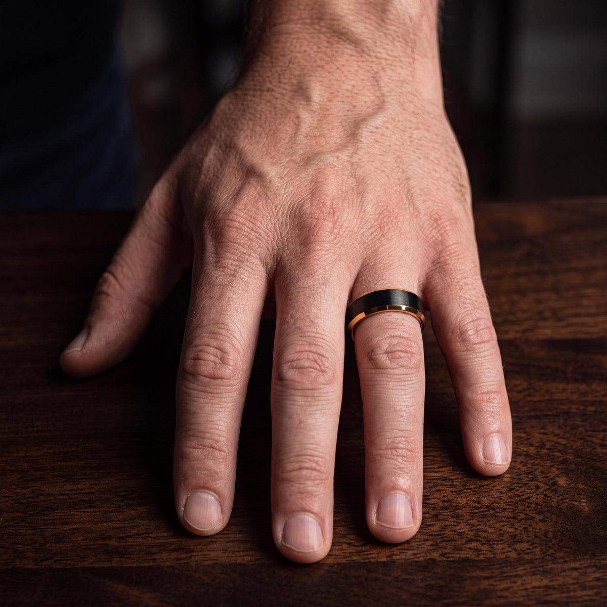 Wedding Bands,Mens Tungsten Wedding Band,Wedding Engagement Rings,Wedding Rings Sets His and Hers,Hammered Gold Wedding Band Men,Black Rings