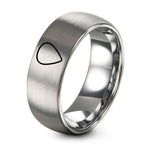 1 Year Gift Anniversaries for Boyfriend – silver tungsten guitar pick ring