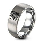 1 Year Gift Anniversaries for Girlfriends – silver tungsten hill knoll contours ring