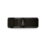 unique anniversary presents him – black tungsten guitar wedding band