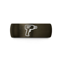 unique presents for boyfriend – gunmetal & black tungsten heat gun wedding band