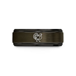 boyfriend birthday present ideas – gunmetal & black tungsten turkey tom strutting wedding band