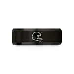 unique presents for couples – black tungsten openface helmet wedding band