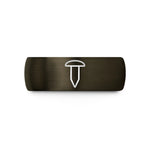 personalized rings for men – gunmetal & black tungsten rivet wedding band