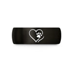 anniversary ring for him – black tungsten tail paw wedding band