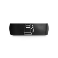 unique rings for her – black tungsten gas pump wedding band
