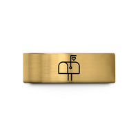 men’s tungsten wedding band – gold tungsten mailbox heart wedding band