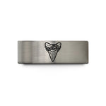 special ring for couples – blue & gray tungsten shark tooth rope wedding band