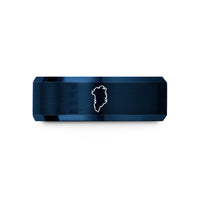 presents for him anniversary – blue tungsten greenland wedding band