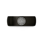 tungsten wedding bands him – black tungsten weave knot wedding band