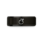 unique anniversary present ideas – black tungsten tinder bundle spark wedding band