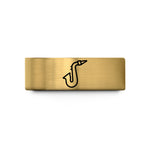 unique rings for women – gold tungsten saxophone neck mouthpiece wedding band