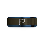 engraved rings for men – gunmetal & blue tungsten blue flag wedding band