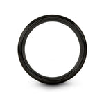 unique jewelry for him – clipboard pen engraving on black & gray tungsten wedding band
