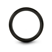 unique jewelry for him – clipboard pen engraving on black & gray tungsten wedding band