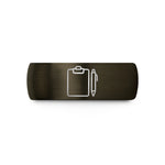personalized jewelry for her – gunmetal & black tungsten clipboard pen wedding band